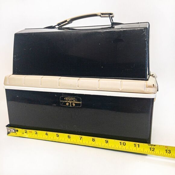 VTG King Seely Thermos Cooler Box W/ Beverage Thermos - Picture 15 of 16